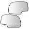 99-07 GM Full Size PU, SUV Mirror Glass (w/4 3/8 Diag) w/Backing Plate PAIR