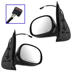 97-02 Ford Expedition Power Heated Textured Mirror PAIR
