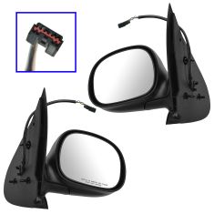 97-02 Ford Expedition Power Textured Mirror PAIR