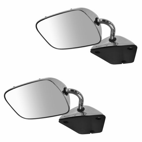 1978-96 Chevy GMC Van Stainless Manual Mirror PAIR