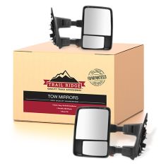 08-15 Ford SD PU Pwr Fold, Pwr Teles, Htd, Mem, Smoked Trn Sig & Clrnce Lite PTM Tow Mirror Pair