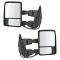 08-15 Ford SD PU Pwr Fold, Pwr Teles, Htd, Mem, Smoked Trn Sig & Clrnce Lite PTM Tow Mirror Pair