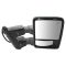 08-15 Ford SD PU Pwr Fold, Pwr Teles, Htd, Mem, Smoked Trn Sig & Clrnce Lite Chrome Tow Mirror Pair