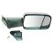 94-01 Dodge Ram 1500; 94-02 2500, 3500 Manual Text Black Tow Mirror (w/Spt Brkt & 4th Gen Head) PAIR