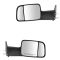 94-97 Dodge Ram 1500, 2500, 3500 Power Textured Blk Towing Mirror (w/Spt Brkts & 4th Gen Head) PAIR