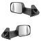 94-97 Dodge Ram 1500, 2500, 3500 Power Textured Blk Towing Mirror (w/Spt Brkts & 4th Gen Head) PAIR