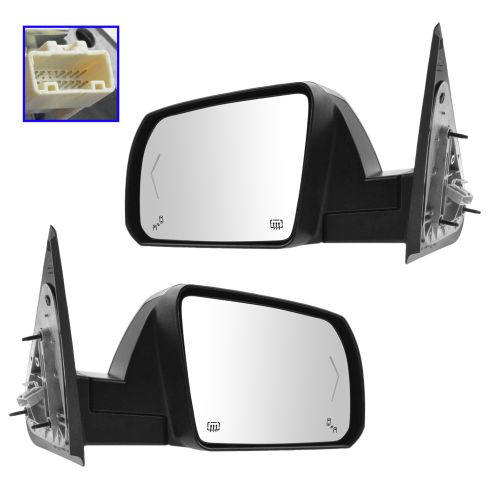 14-15 Toyota Sequoia Pwr Folding Htd w/TS, Puddle, Memory, Blind Spot Mon Mirror w/Chrome Cap PAIR