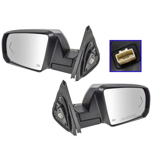 12-13 Toyota Sequoia Pwr Folding Htd w/TS, Pud Light, Mem, Blind Spot Mon Mirror w/Chrome Cap PAIR