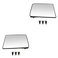 04-14 F150 NB; 99-15 F250SD-F550SD (w/Afterm Tow Mirror) Non Htd Mirror Glass w/Backing Plate Pair