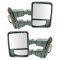 08-15 Ford SD PU Pwr Fold, Pwr Telescoping Htd Smoked Turn Sig & Clrnce Lite Tow Mir Chrome Cap PAIR