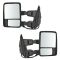 08-15 Ford SD PU Pwr Fold, Pwr Teles, Htd, Mem, Smoked Trn Sig & Clrnce Lite Tow Mirror Chrome PAIR