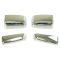 14-16 GM PU 1500; 15-16 2500, 3500 (w/o RPO: K40 Dsl Brk) (CC & OE) Tow Mir Chrme Cap Kit (Set of 4)