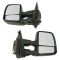 15-17 Ford F150 Manual, Telescoping, Dual Arm, Dual Glass, Perf Upgrde, Text Black Tow Mirror PAIR