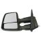 15-17 Ford F150 Manual, Telescoping, Dual Arm, Dual Glass, Perf Upgrde, Text Black Tow Mirror PAIR