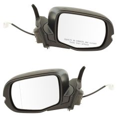 2016 Honda Pilot (w/Expanded View (Aspehical Glass)) Power w/Txt Black Cap Mirror PAIR