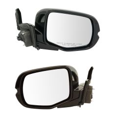 16-17 Honda Pilot Power, Heated, w/Memory & Turn Signal w/Gloss Black Body & PTM Cap Mirror PAIR