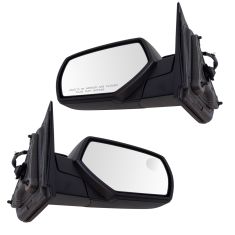 14-17 Silverado, Sierra 1500; 15-17 2500, 3500 Power Heated Blind Spot Textured Black Mirror PAIR