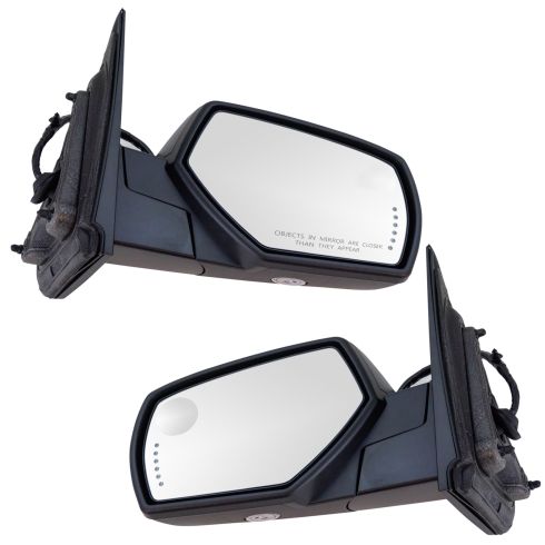 14-17 Silverado,Sierra 1500; 15-17 2500,3500 Power-Fold Heat Memory Signal Puddle Text Mirror PAIR