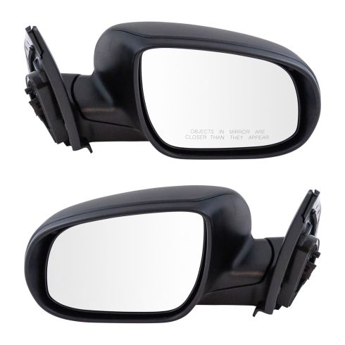 10-11 Hyundai Accent HB Power Textured Black Mirror PAIR