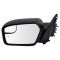 11-12 Ford Fusion Power Heated w/Spotter Glass Textured Black Mirror PAIR