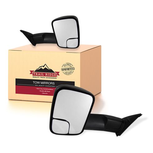 16-18 Toyota Tacoma Power, Heated, Upgrade Flip Up Style w/Textured Cap Performance Tow Mirror PAIR