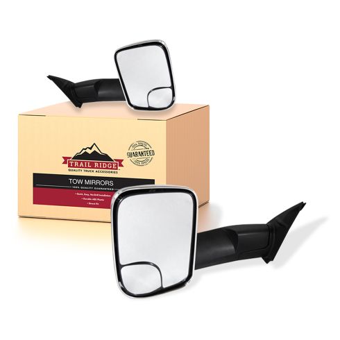16-18 Toyota Tacoma Power, Heated w/TS Upgrade Flip Up Style w/Chrome Performance Tow Mirror PAIR
