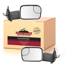 16-18 Toyota Tacoma Power, Heated w/TS & BSM Upgrade Flip Up Style w/Chrome Perf Tow Mirror PAIR