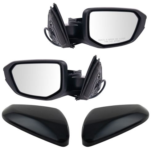 16-17 Honda Civic Power, Manual Folding w/LH Aspherical Glass & PTM Cover Mirror PAIR