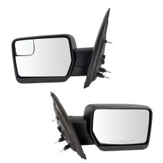 Ford F150 Textured Black Power Mirror Pair