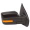 F150 Pwr Fld, Htd, Mem, Pud L w/Amber Reflector & LED Turn Signal w/PTM Cap Mirror Pair