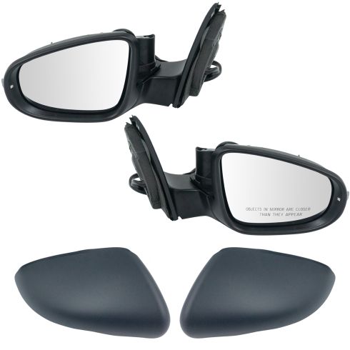 VW Golf Power Heated Signal Puddle Memory Power Folding Primed Mirror Pair