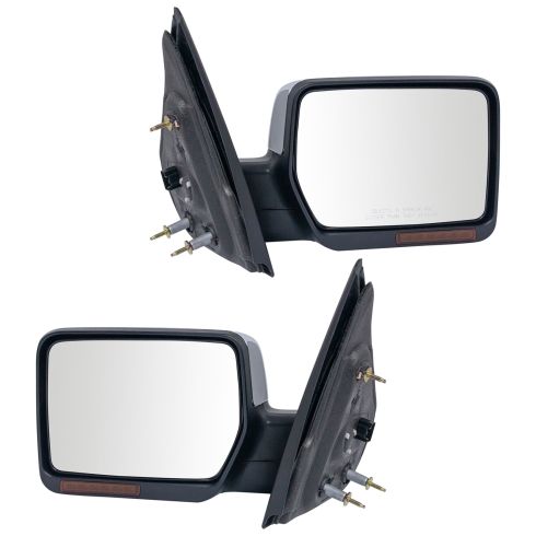 Pwr Heat Memory Turn Signal Mirror Pair Chrome