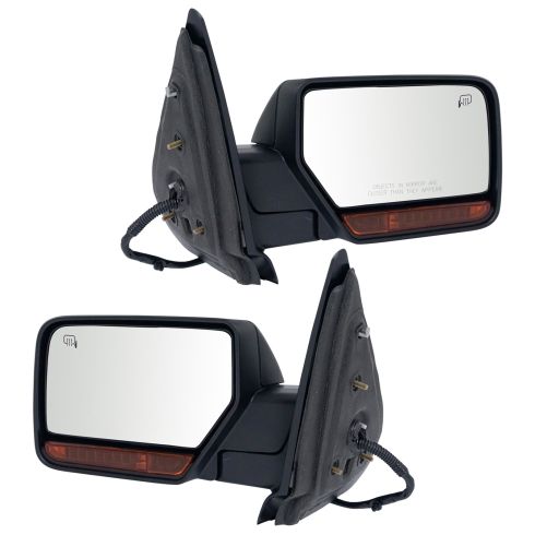 Pwr Heated Memory Puddle Turn Mirror Pair Textured
