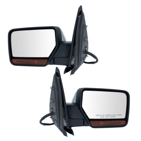 Pwr Pwr-Fold Heated Memory Puddle Turn Mirror Pair Chrome