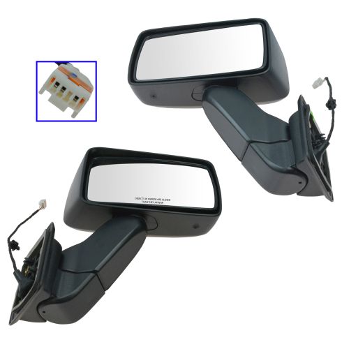 07 (from 1/14/07)-10 Hummer H3; 09-10 H3T Textured Power Mirror PAIR (GM)