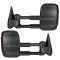 03-07 GM Truck Power Heat Amber Signal Text Black Tow Mirror Pair (Trail Ridge)