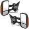 07-14 GM Pickup Power Heated Signal Textured Black Tow Mirror Pair (Trail Ridge)