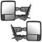 99-07 Ford SD PU Pwr Htd TS Clr Chrome/PTM Upgrade Tow Mirror Pair (Trail Ridge)