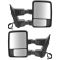 08-10 Ford SD Pickup Power Heated Smoked Signal/Clearance Textured Black Mirror PAIR (Trail Ridge)