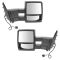 98-02 Ford Expedition Power Heated Textured Black Towing Mirror PAIR (Trail Ridge)