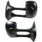 99-04 Ford F250SD-F450 Pickup Power Textured Black Towing Mirror PAIR (Trail Ridge)