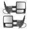 03-10 Ford Expedition Power Heated Signal Memory Puddle Text Black Towing Mirror PAIR (Trail Ridge)