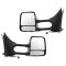 05-15 Nissan/Suzuki PU/SUV Power Textured Black & Chrome Towing Mirror PAIR (Trail Ridge)