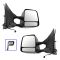 05-15 Nissan/Suzuki PU/SUV Power Heated Textured Black & Chrome Towing Mirror PAIR (Trail Ridge)