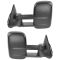 03-07 GM Truck SUV Power Heated Red Chevron Signal Text Black Tow Mirror PAIR (Trail Ridge)