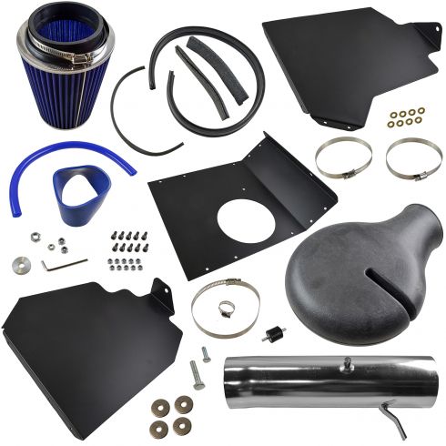 BLUE 1994-2001 DODGE RAM 1500 2500 5.2L 5.9L V8 HEATSHIELD AIR INTAKE KIT