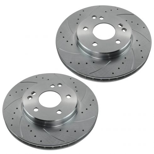 Front+Rear Rotors Ceramic Pads For MERCEDES BENZ C240 C280 C320 C350 C350 CLK350
