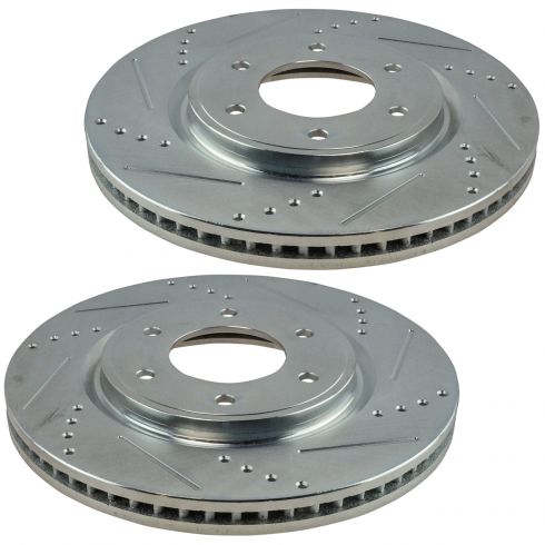 Disc Brake Rotor Front Pair for Nissan Armada Titan Infiniti QX56