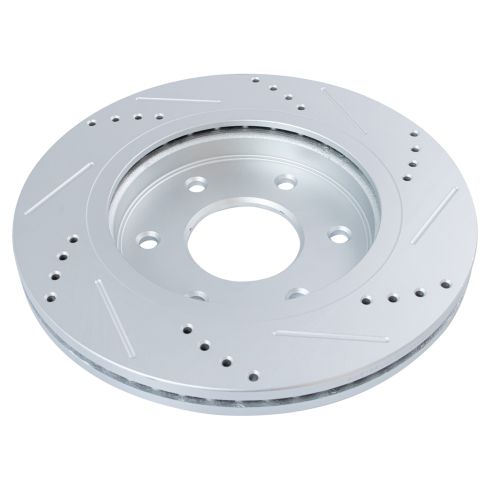 Brake Kit Replacement For 2023 Nissan Z 3.0L V6 RWD Front Rear Drilled & Slotted E-Coated Disc Brake Rotors Ceramic Brakes Pads Brk030645411 - Foto 9