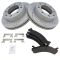 Front Performance Rotor & Posi Metallic Pad Kit 01-10 Chevy Truck/SUV